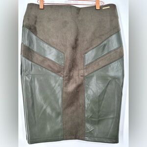 NWT Marc New York Leatherette Accented Pencil Skirt